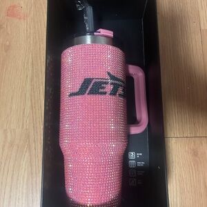 JETS bling colossal tumbler